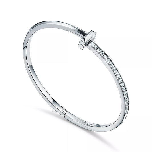T1 Narrow Diamond Hinged Bangle