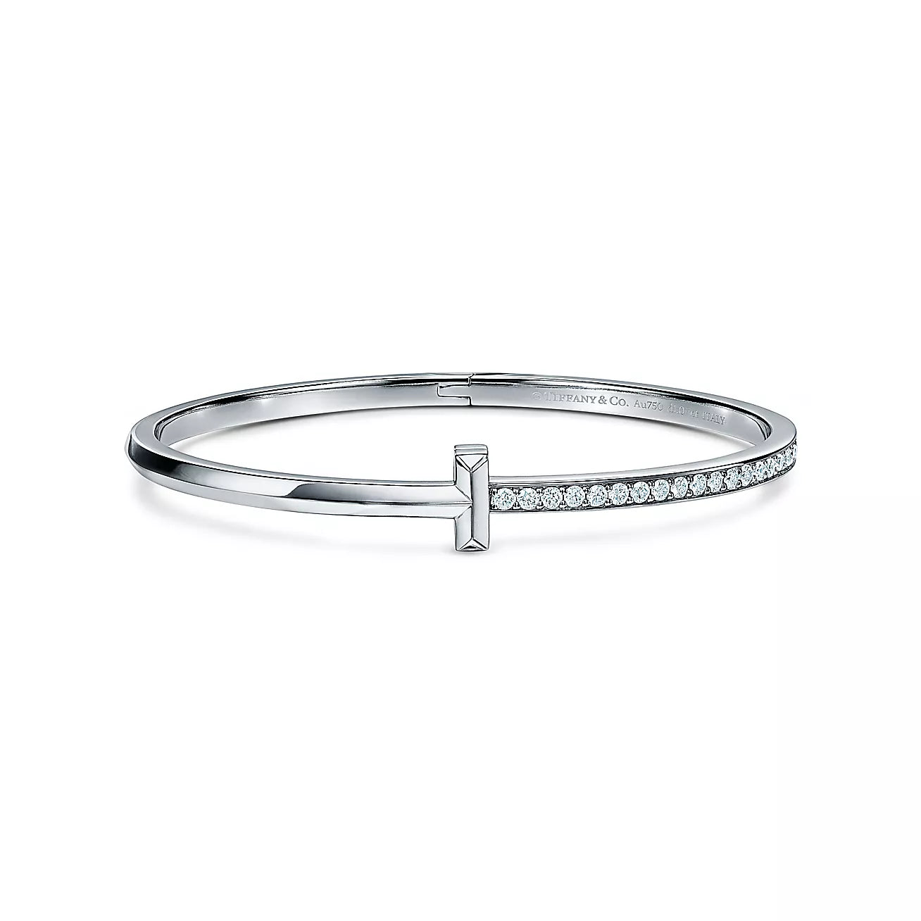 T1 Narrow Diamond Hinged Bangle
