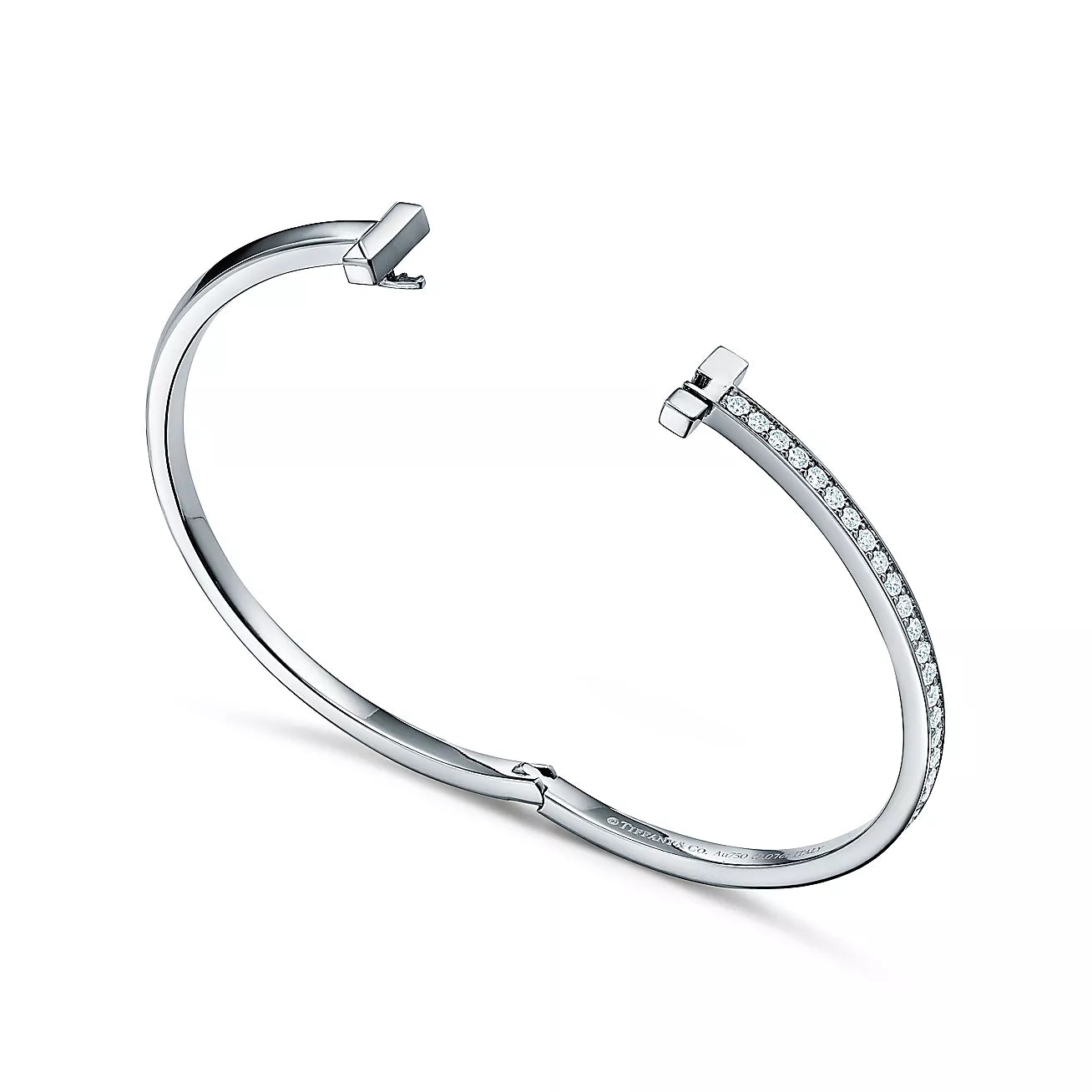 T1 Narrow Diamond Hinged Bangle
